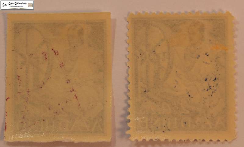 2 x Azad Hind 2 1/2 + 2 1/2 Annas 1943 India Provisional Government WW2 Woman Spinning Stamps.