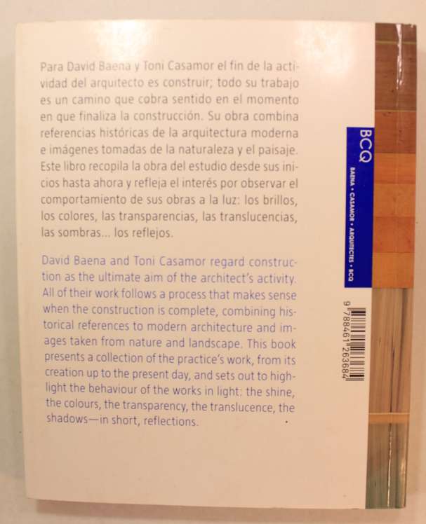 Arquitectos Reflejos/Reflections by Baena Casamor Softcover Book