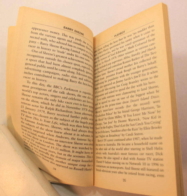 Barry Sheene, The Biography Selected Extracts by Stuart Baker Softcover Book