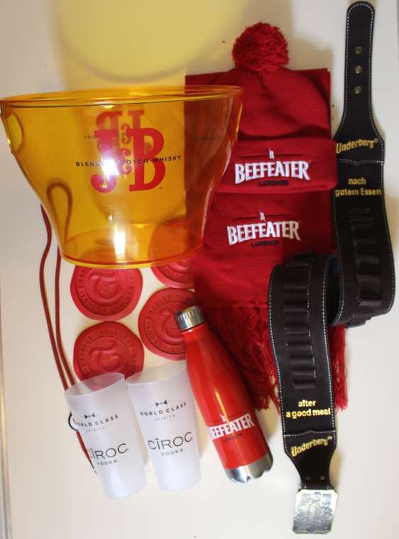 J&B Scotch Whisky, Beefeater and Underberg Bar Accessories