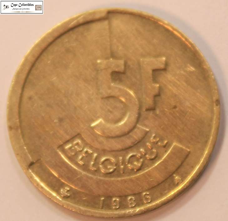 Belgium 5 Franc 1986 Coin Circulated