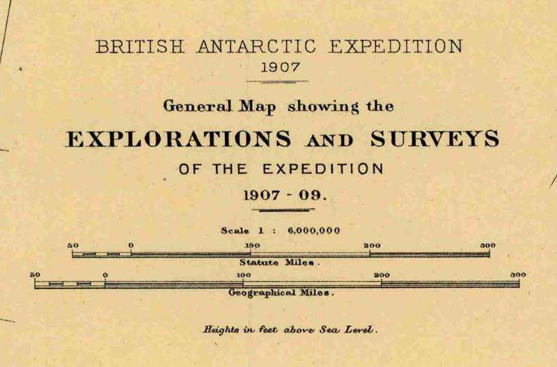 British Antarctic Expedition 1907 (Nimrod Expedition) Digital Map Digital Download