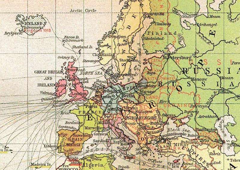 British Empire Colonies, Dependencies and Trade Routes Digital Map Digital Download
