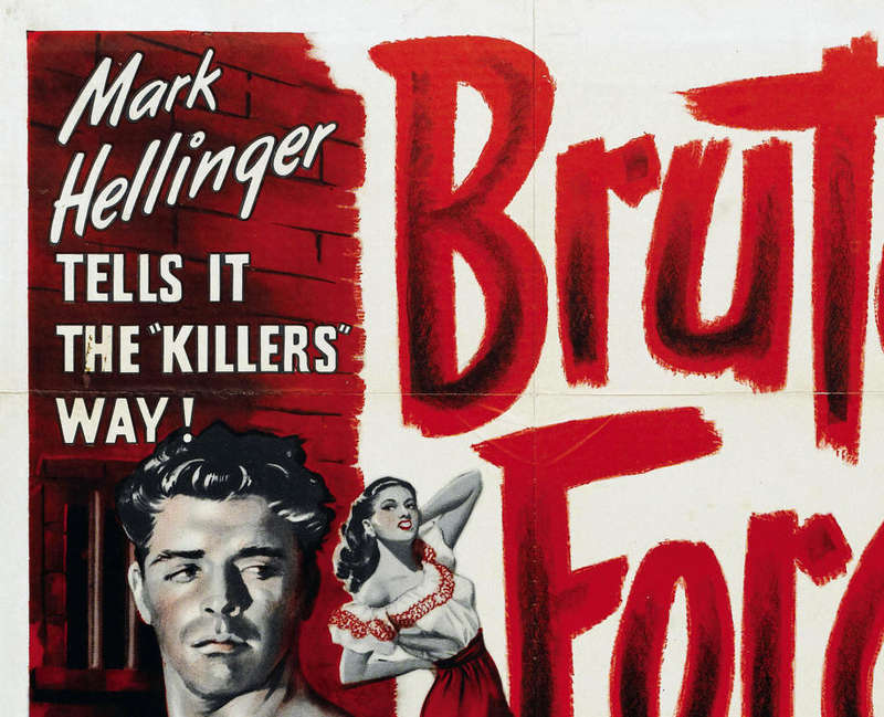 Vintage Brute Force Film Noir Poster Digital Download