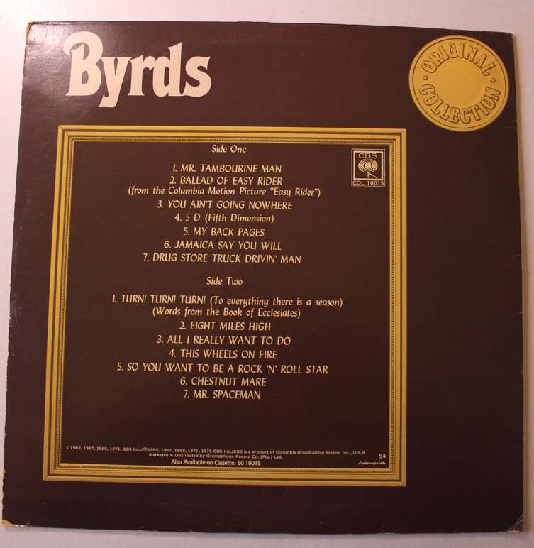 The Byrds Collection Vinyl LP