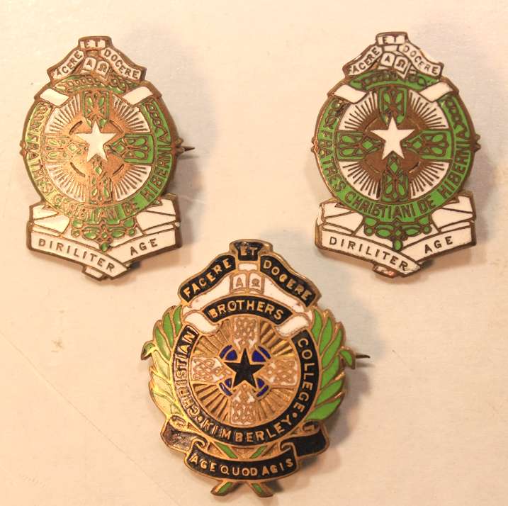 St Patrick's Christian Brothers College Kimberley Blazer Badge and Lapel Badges