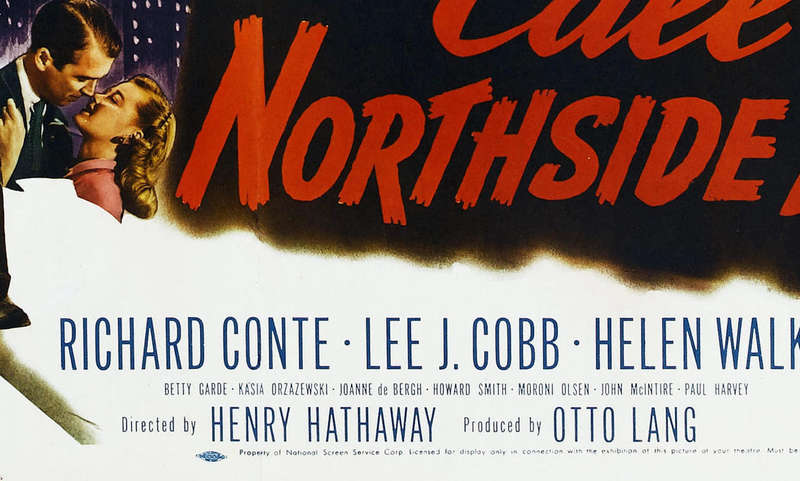 Vintage Call Northside 777 Film Noir Wide Poster Digital Download