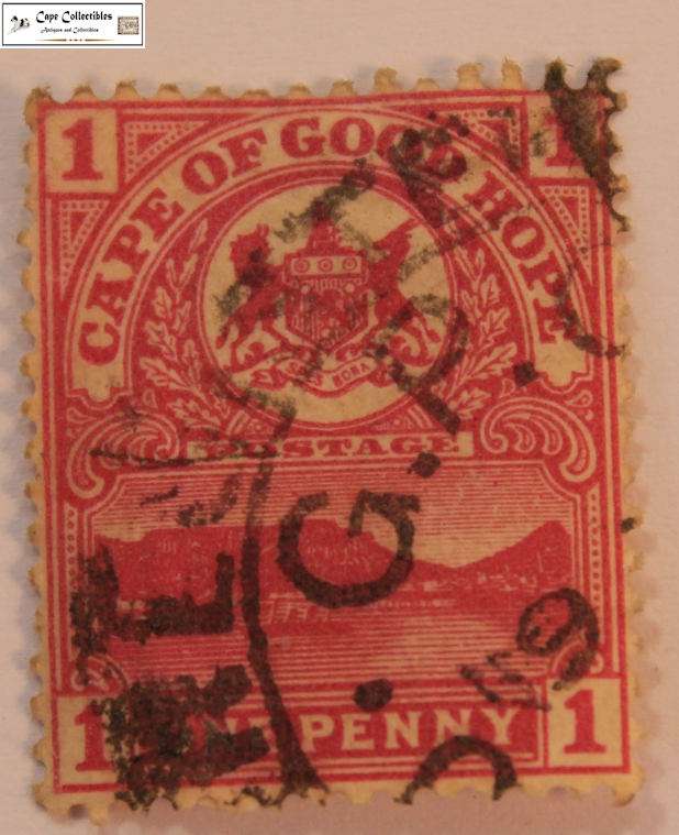 Cape Of Good Hope 1 Penny 1900 Table Mountain & Table Bay (Scott 62)