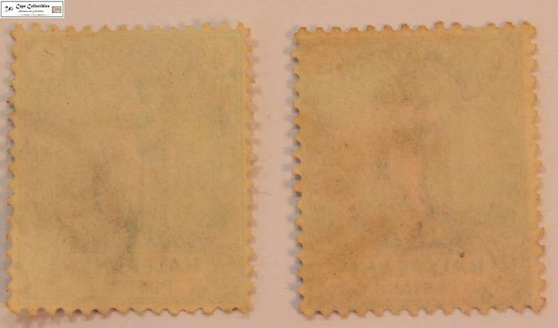 Cape Of Good Hope 2 x 1/2 Penny 1898 Hope Standing with Anchor Stamp (Scott 59)