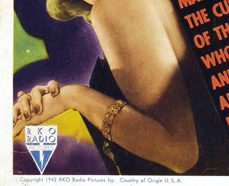 Vintage Cat People Film Noir Poster Digital Download
