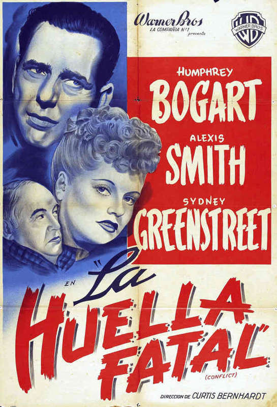 Vintage Conflict Film Noir Poster Digital Download (Spanish Title.)
