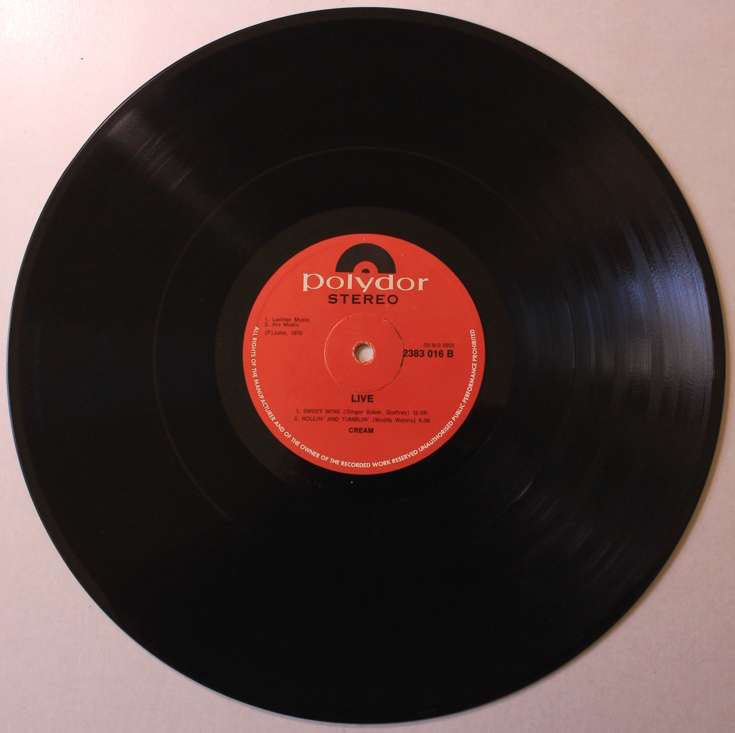 Live Cream Vinyl LP