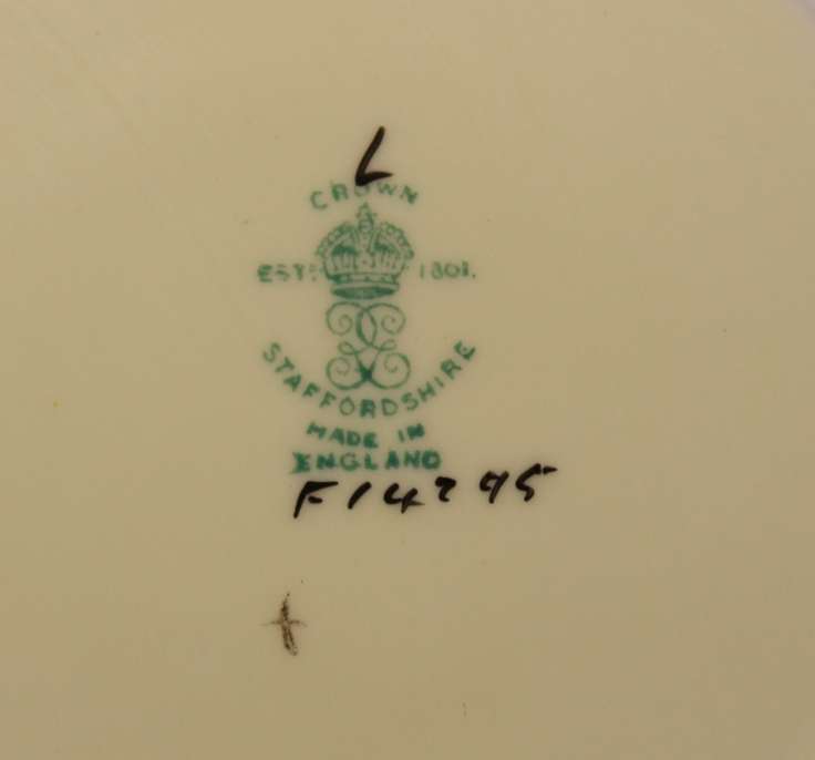 Vintage Crown Staffordshire Pair of Side Plates Pattern F714295