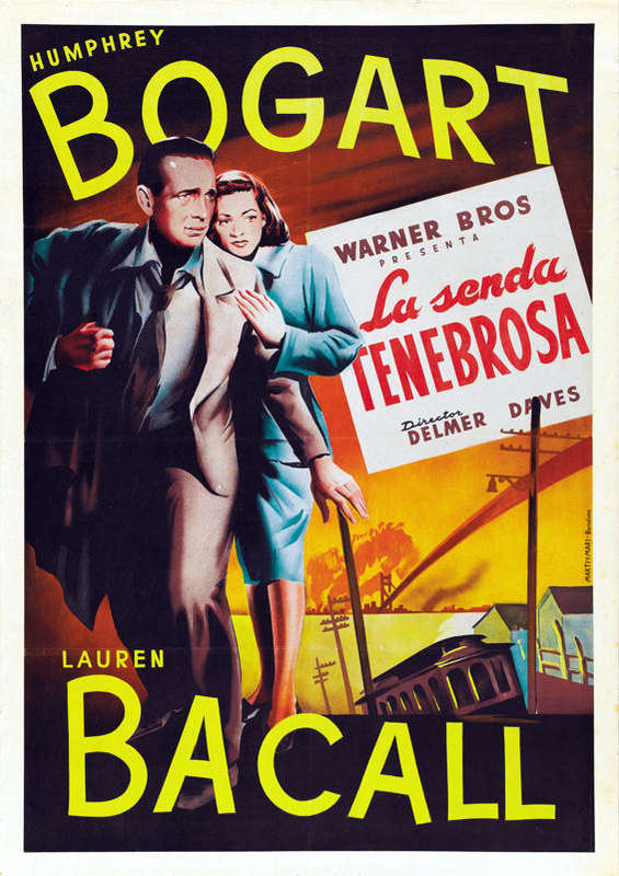 Vintage Dark Passage (Spanish Title) Film Noir Poster Digital Download