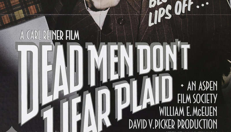 Vintage Dead Men Don't Wear Plaid Film Noir Poster Digital Download