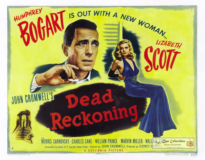 Vintage Dead Reckoning Film Noir Poster Digital Download