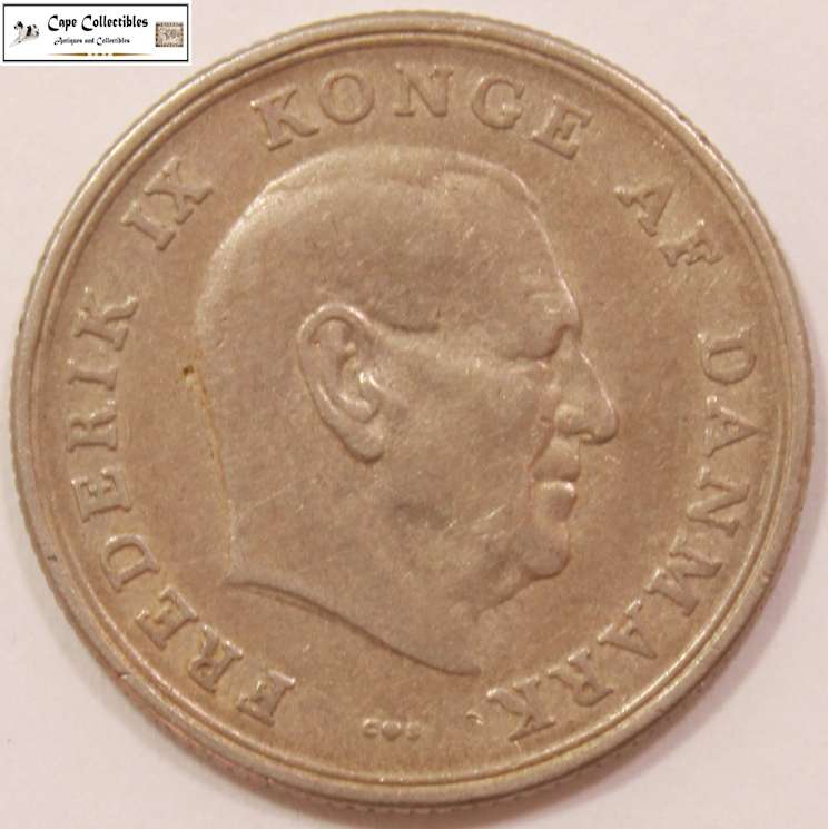 Denmark 1 Krone 1963 Coin Circulated.