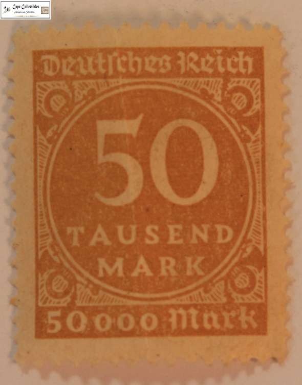 Germany 50 000 Tausend Marks 1923 Unused Stamp (Scott 239)