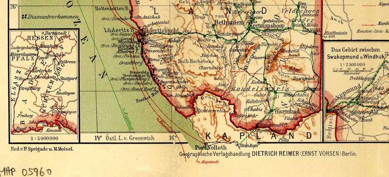 Deutsche-Sudwesafrika 1913 Map Digital Map Digital Download