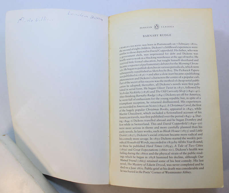 Barnaby Rudge A Tale Of The Riots of 'Eighty by Charles Dickens Softcover Book