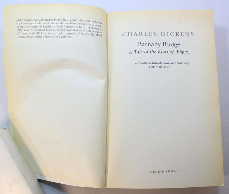 Barnaby Rudge A Tale Of The Riots of 'Eighty by Charles Dickens Softcover Book