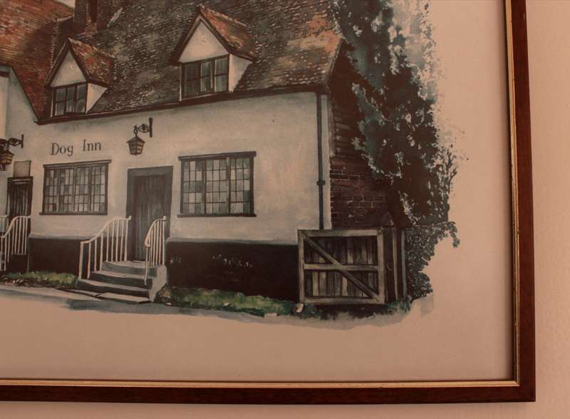 The "Dog Inn", Wingham, Kent Reproduction Print by Ted Hoefsloot Framed
