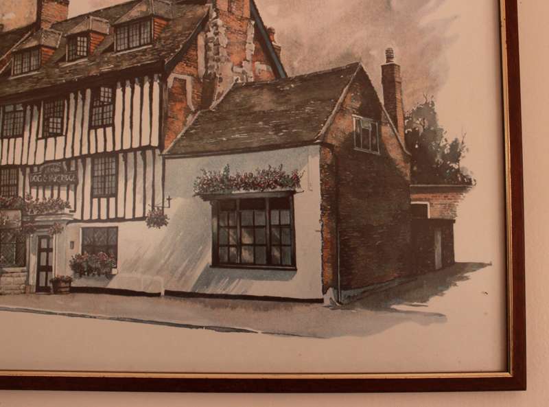 Ye Olde Dog and Partridge, Tutbury, Derbyshire Reproduction Print by Ted Hoefsloot Framed