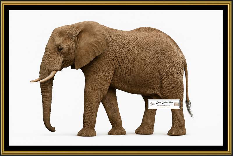 Elephant Side View Digital Download Image For Printing and Framing