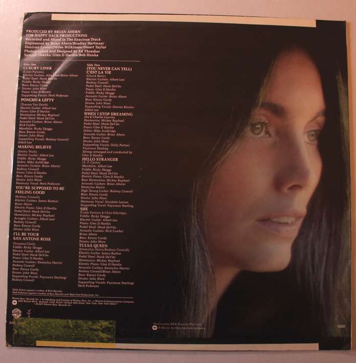 Emylou Harris Luxury Liner Vinyl LP