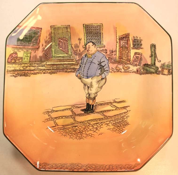Vintage Royal Doulton Dickens Ware Series "The Fat Boy" Bowl D6327