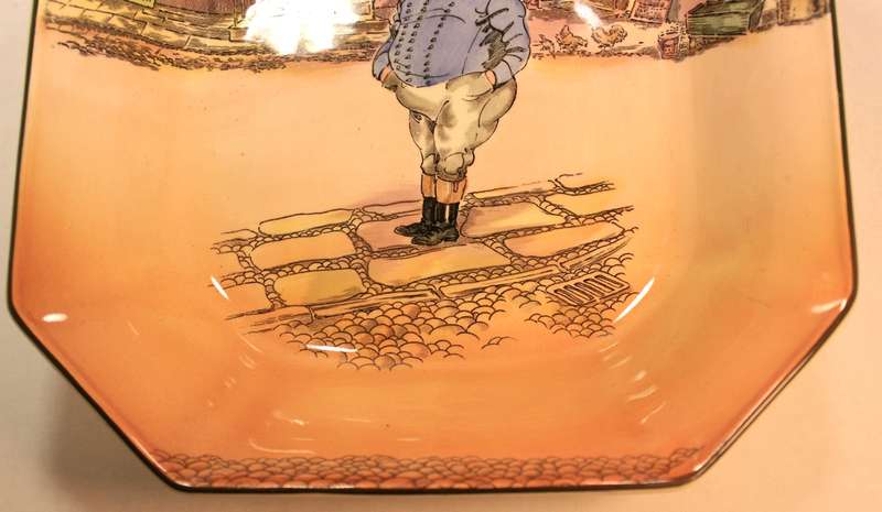 Vintage Royal Doulton Dickens Ware Series "The Fat Boy" Bowl D6327