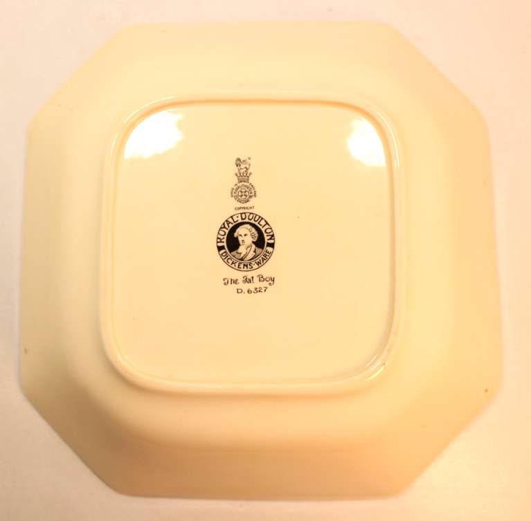 Vintage Royal Doulton Dickens Ware Series "The Fat Boy" Bowl D6327