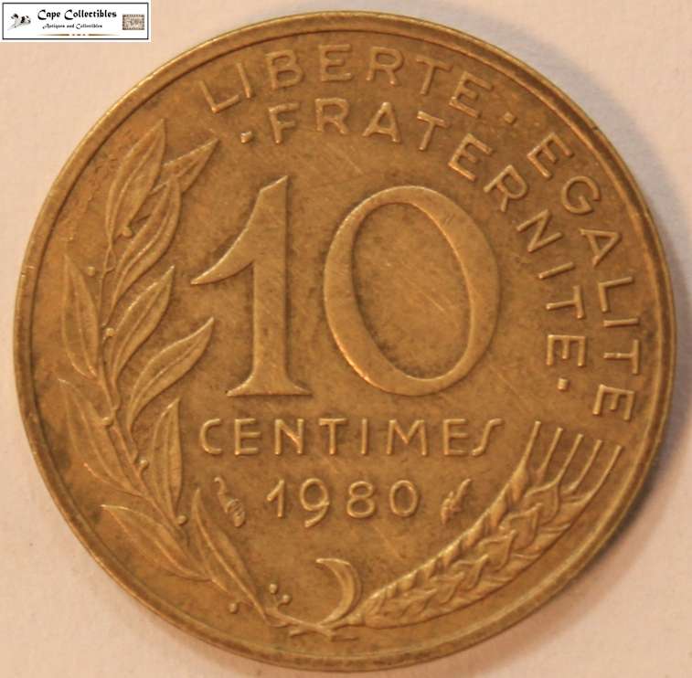 France 10 Centimes 1980 Coin Circulated