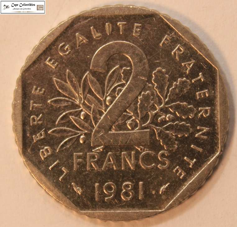 France 2 Francs 1981 Coin Circulated
