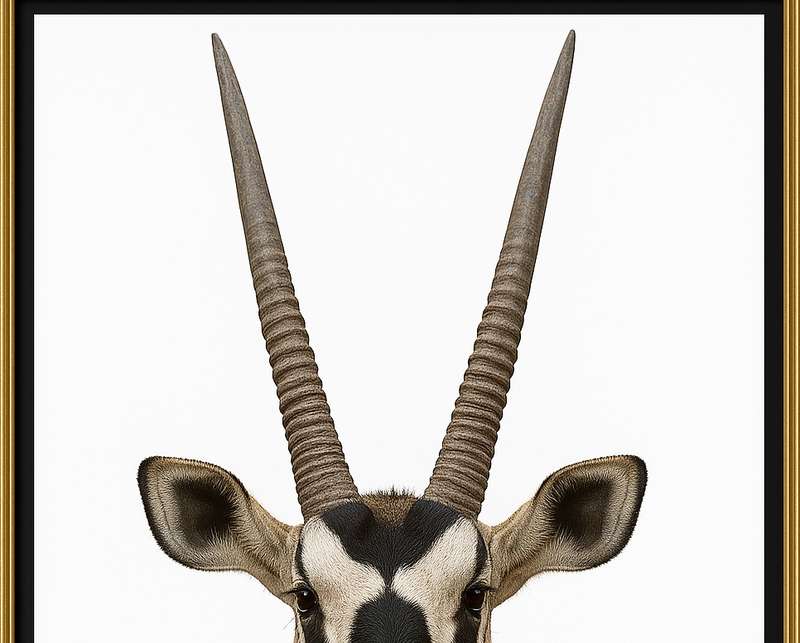 Gemsbok Front On View Digital Download Image For Printing and Framing