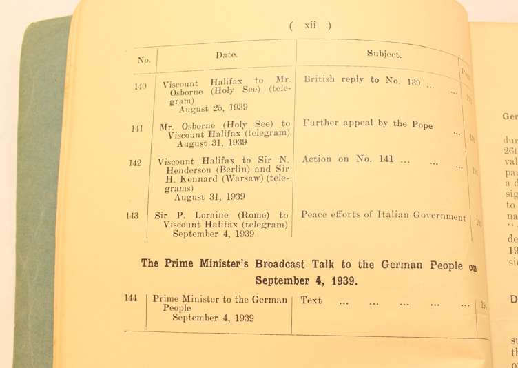 Documents Concerning German Polish Relations 1939 (British Foreign Affairs) Softcover Book
