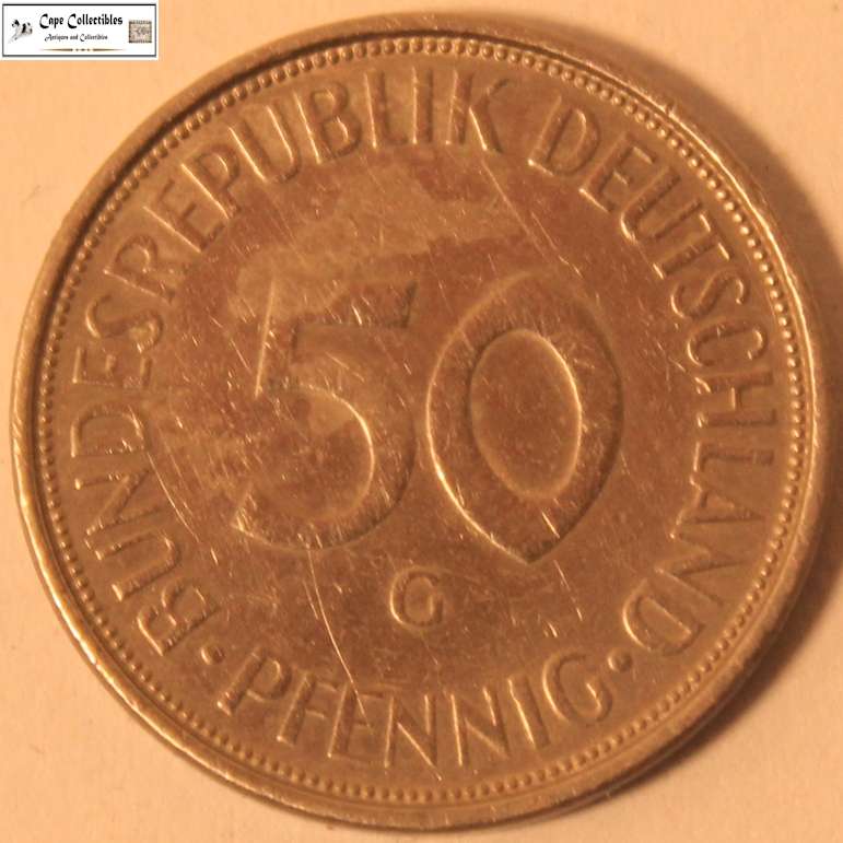 Germany 50 Pfennig 1972 Coin Circulated