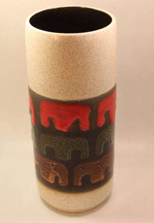Art Deco Retro Multicoloured Dumler and Breiden Vase, 164/21 Made in Germany