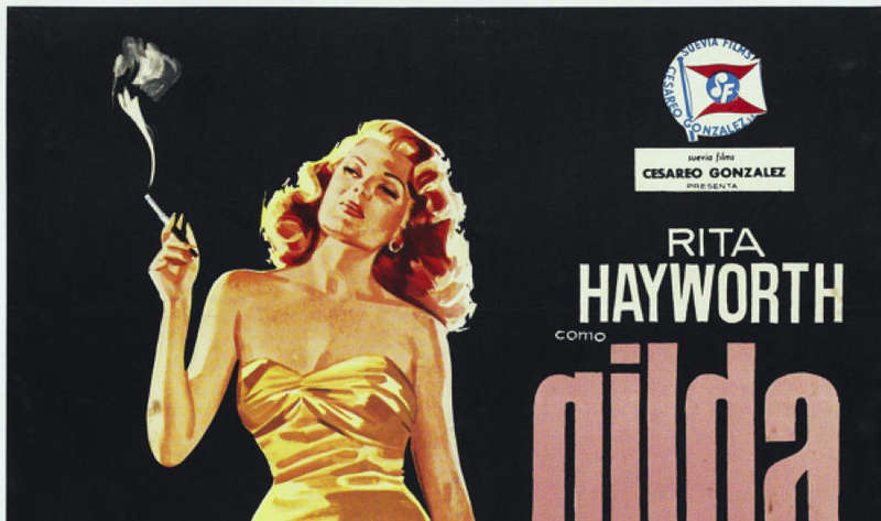 Vintage Gilda Film Noir Poster Digital Download (Italian Version.)