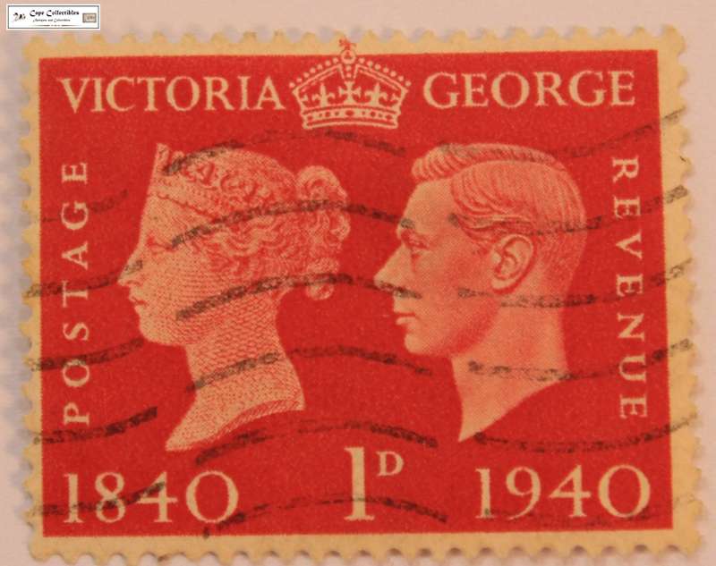 Great Britain 1 Penny 1940 Victoria & George VI Stamp (Scott 253)