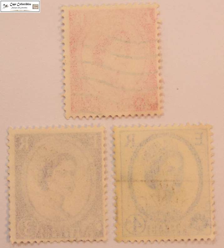 Great Britain 2 1/2, 3 & 4 Pence 1956 Queen Elizabeth II (Three) Stamps (Scott 321,322,323)