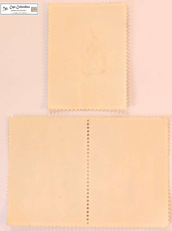 Great Britain Pair 5 Pence & 1 Shilling 1969 Prince of Wales Series Stamps (Scott 595-596-599)