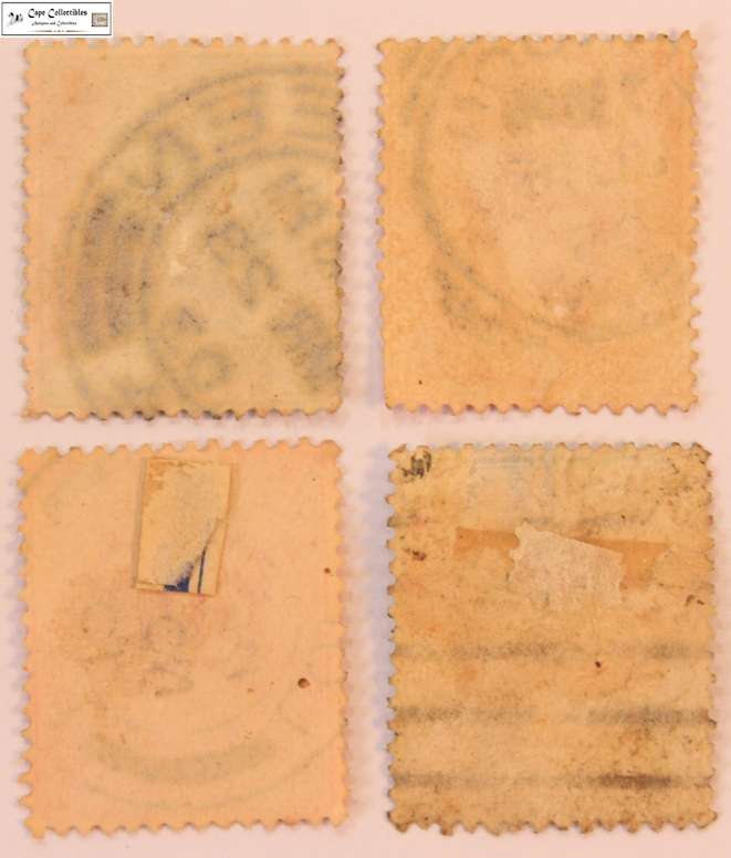 Great Britain 1/2 Penny, 2 x 1 Penny, 2 1/2 Pence 1902 Edward VII  (Four) Stamps (Scott 127,128,131)