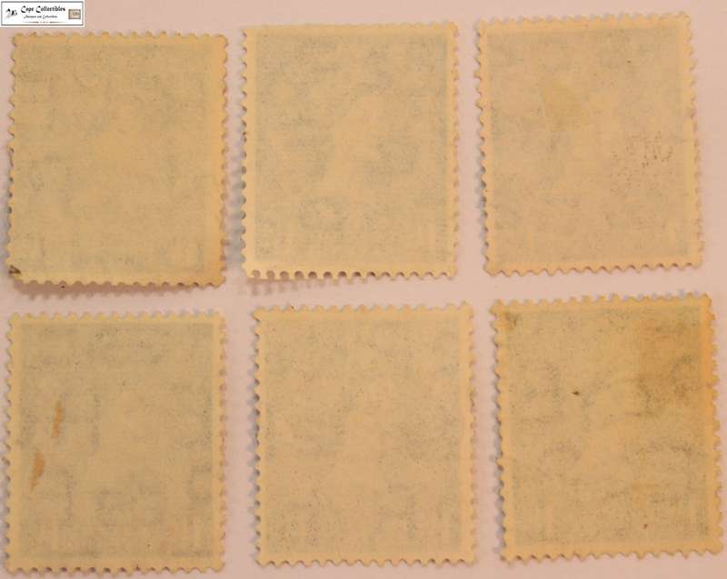 Great Britain 6 x 1 1/2 Pence 1956 Queen Elizabeth II Stamp (Scott 319)