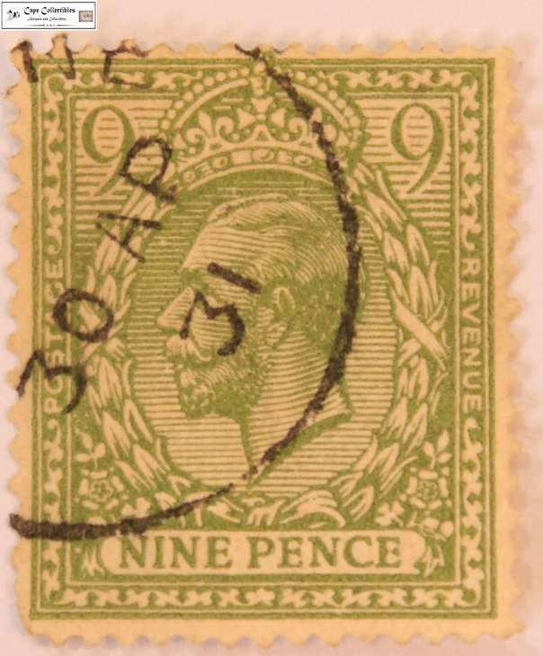 Great Britain 9 Pence 1924 George V Stamp (Scott 198)