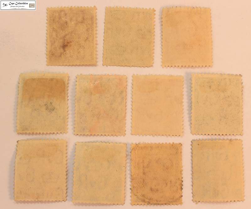 Great Britain 1934 - 1936 George V Set, 11 x Used Stamps (Scott 210-220)