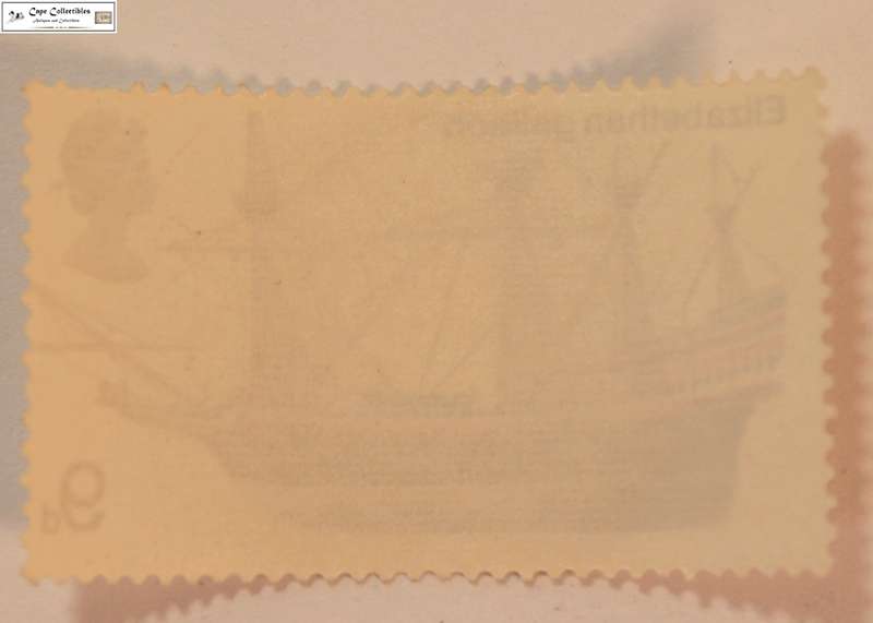 Great Britain 9 Pence 1969 Elizabethan Galleon Stamp (Scott 576)