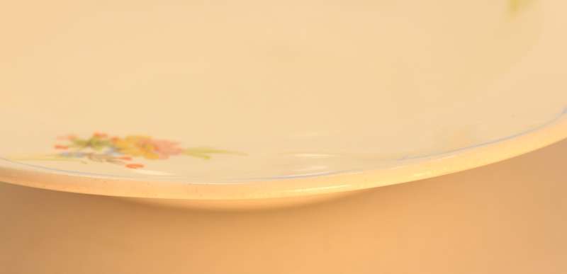 Vintage Grindley Cream Petal Floral Pattern Service Bowl