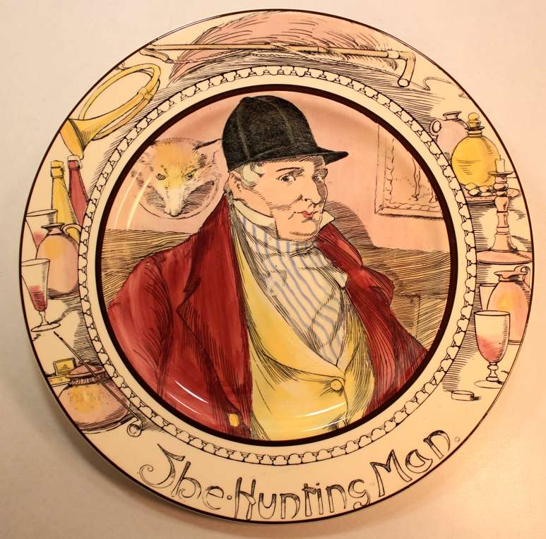 Vintage Royal Doulton Decorative Plate "The Hunting Man" D6282 The Professionals Series 6000