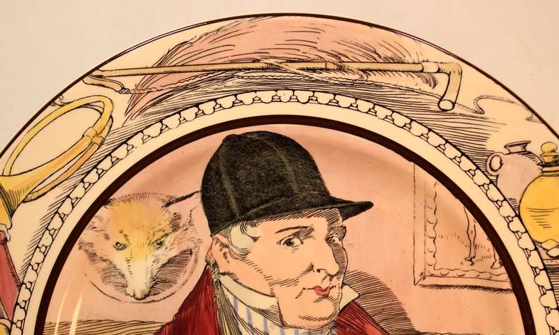 Vintage Royal Doulton Decorative Plate "The Hunting Man" D6282 The Professionals Series 6000